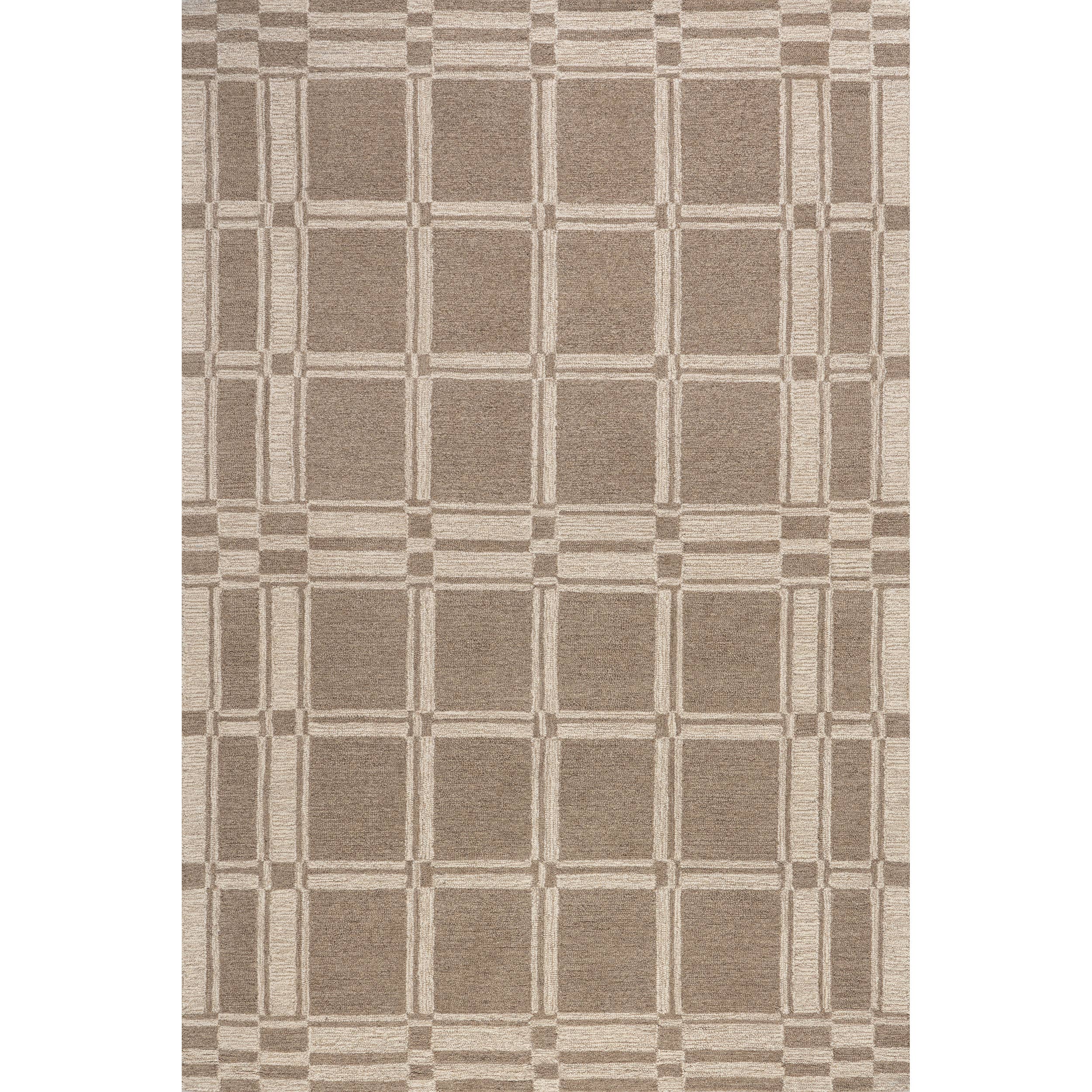 Beige Marlowe Bordered Wool Area Rug for wholesale on Faire1