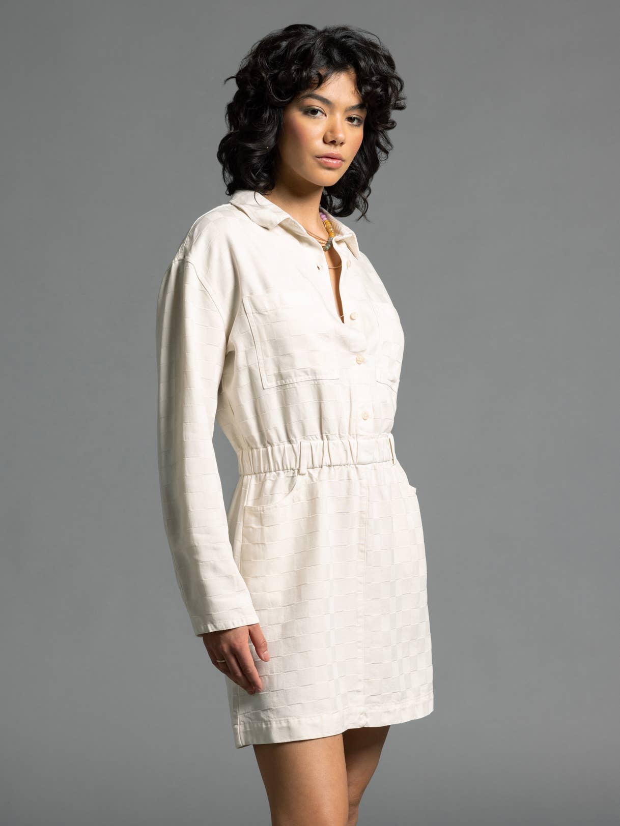 Weekend Los Angeles - Wholesale Dress - Women's - Checkered Pattern Dress - ADORIA DRESS1