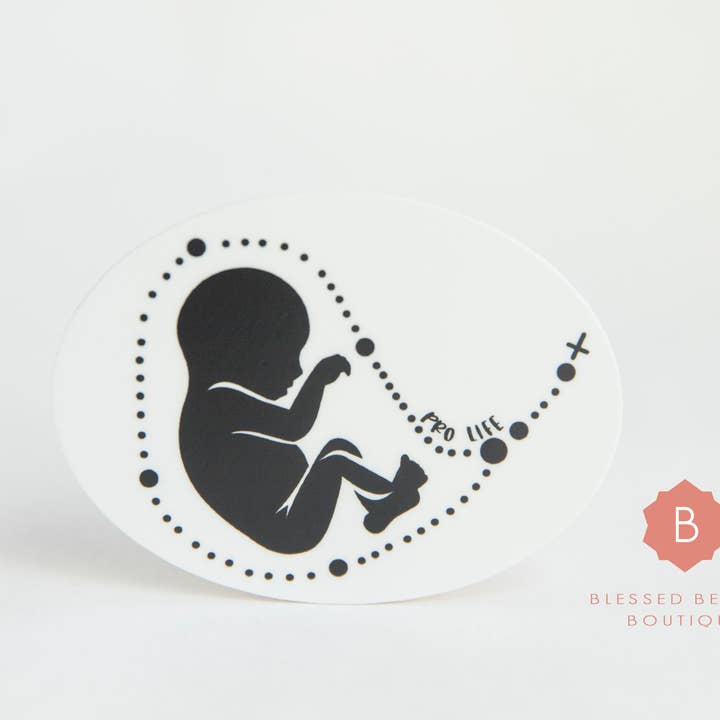 Blessed Be God Boutique - Wholesale Sticker - Pro-Life Sticker, Catholic Vinyl Sticker, Laptop Sticker1
