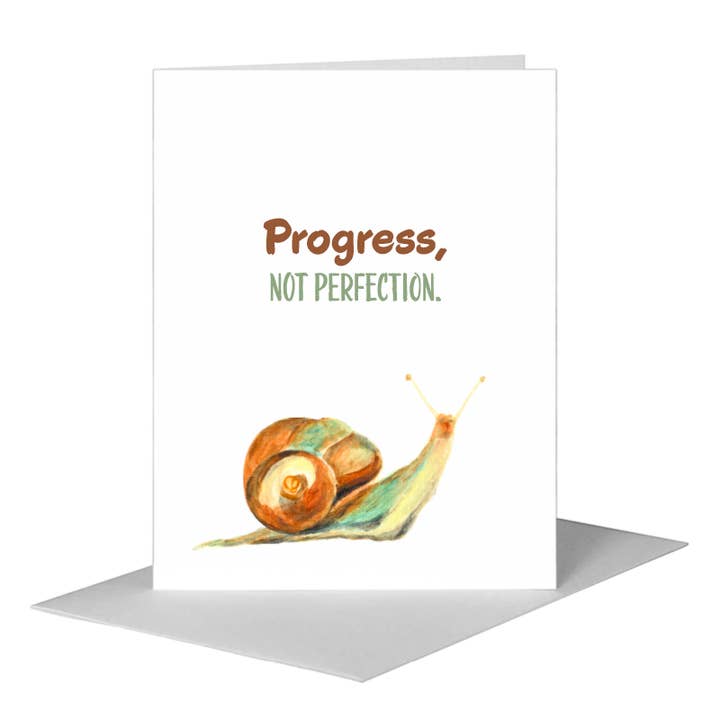 Snail, Greeting Card (#8116F) for wholesale by Printed Canvas