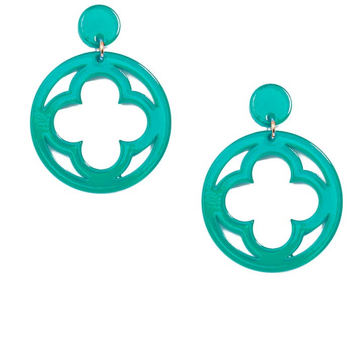 ZENZII Jewelry - Wholesale Dangle Earrings - Open Clover Drop Earring25
