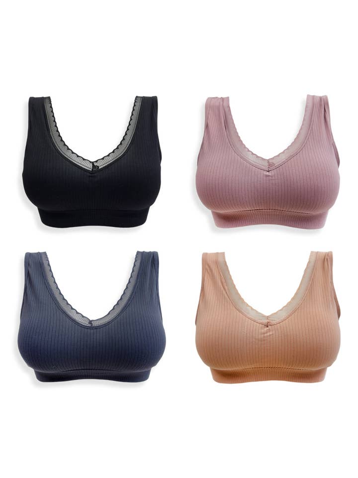 Bralette med blonder for engroshandel hos Belle Com'Elle