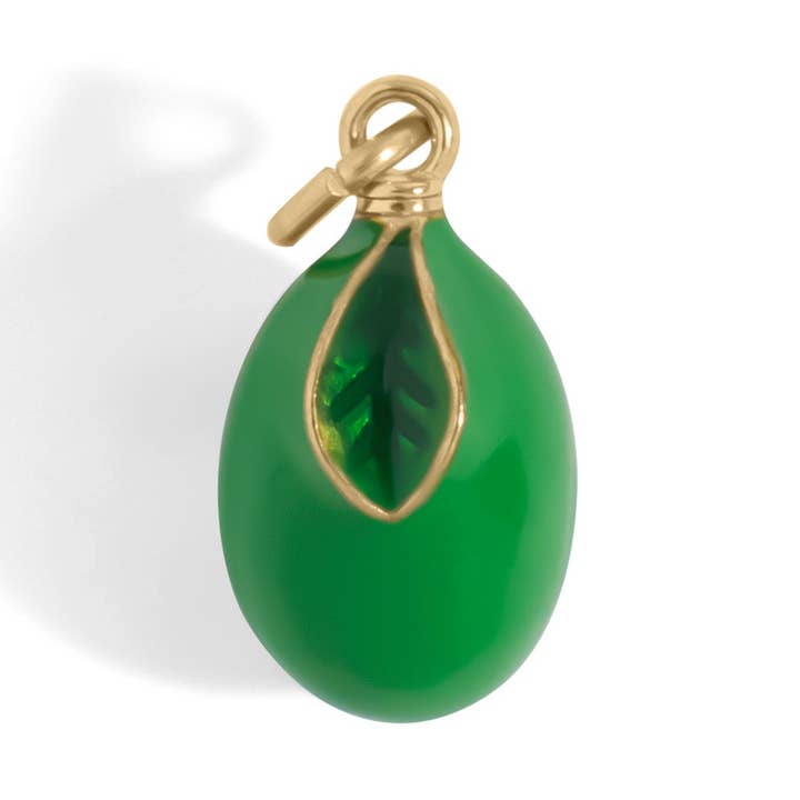 WJW - Wholesale Individual charm/pendant - 18K Gold Stainless Steel Lime Fruit Charm0