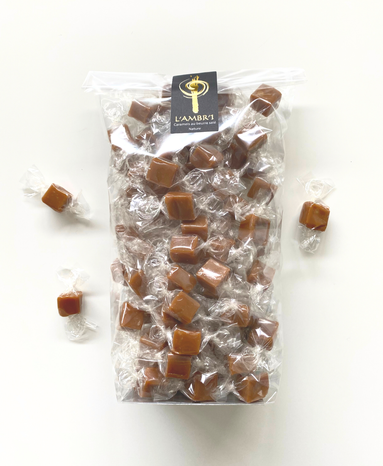 L'ambr'1 - Wholesale Caramel - Confectionery - Salted butter caramels - 500g1