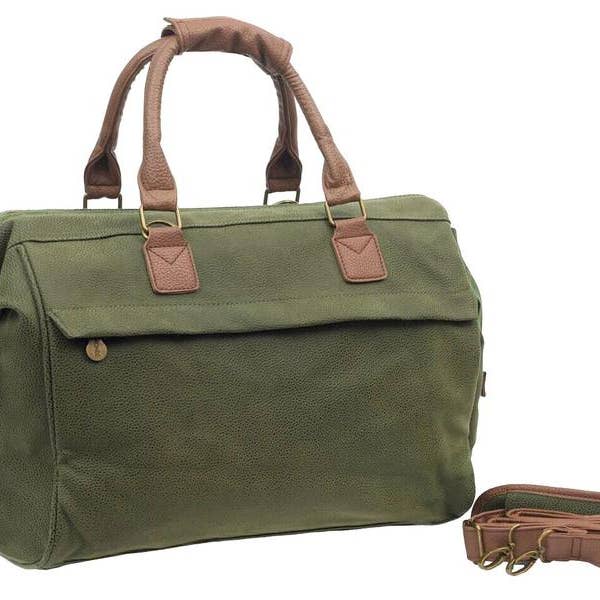 Resa City Bag - Millwood Grön Faux mocka för wholesale av Bellemonde