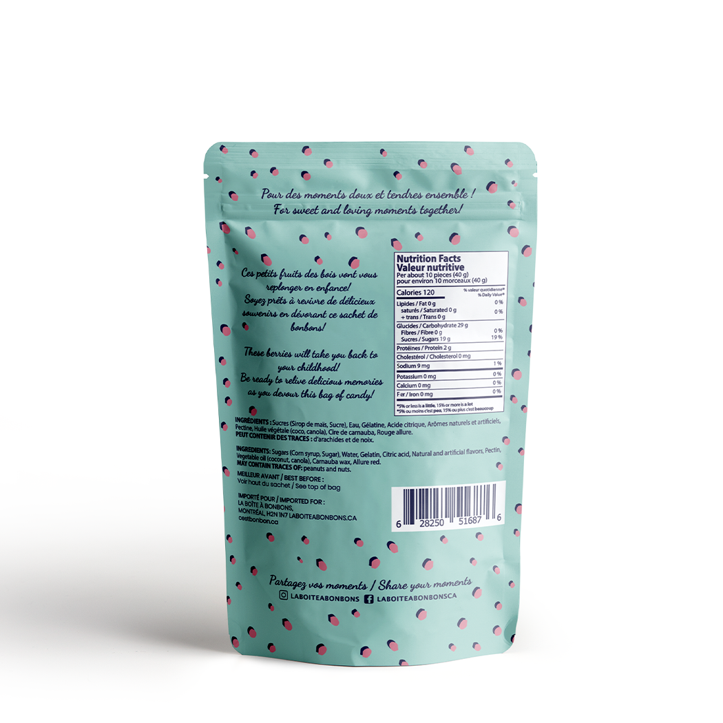 La boîte à bonbons - Wholesale Gummy - Raspberries - Gummy Candies1