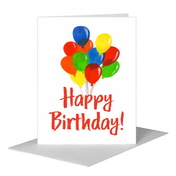 Balloon Bunch, Greeting Card (#8015EA) for wholesale by Printed Canvas