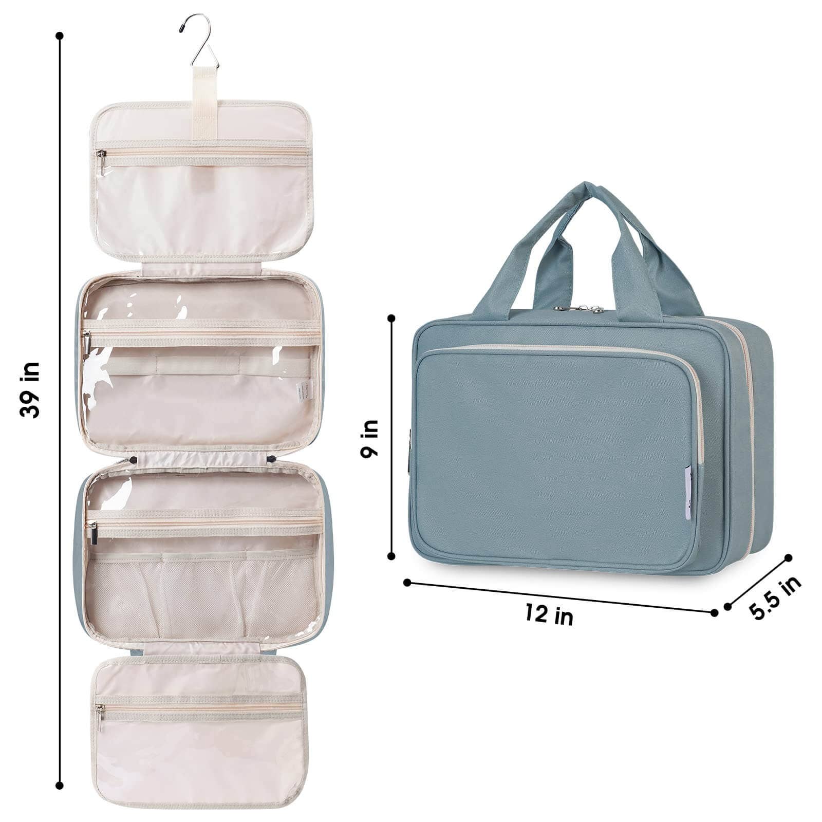 wandf - Wholesale Toiletry Bag - Women's - Large Capacity Waterproof Hanging Toiletry Bag Travel Bag16