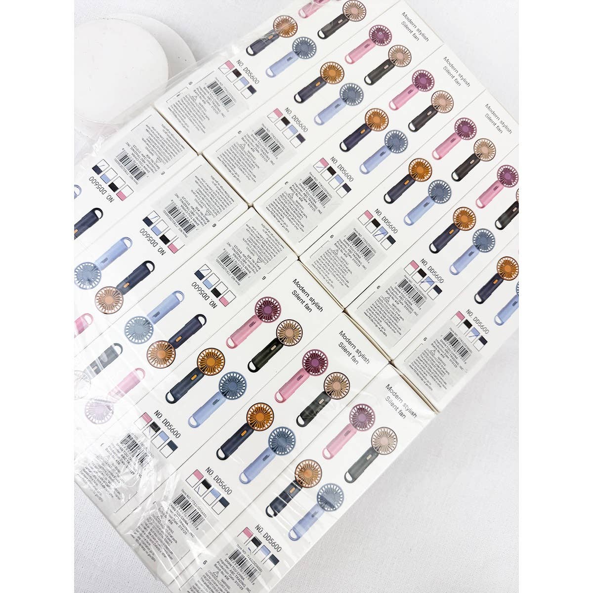 MIX COLOR Portable Hand Fan with Pull out Stand for wholesale on Faire8