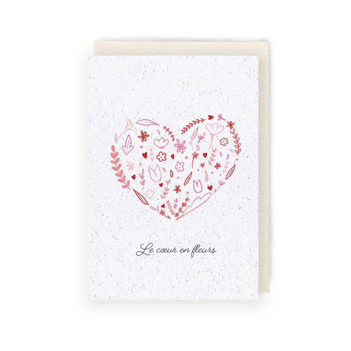 Carta delle piante - Le Coeur en Fleurs per la vendita all'ingrosso da parte di Papier Fleur