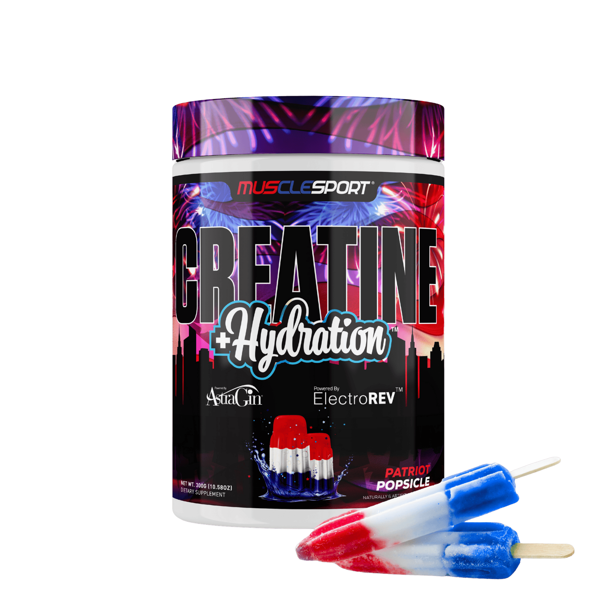 MuscleSport - Wholesale Oral Supplement/Vitamin - Creatine + Hydration™ 300 Grams6