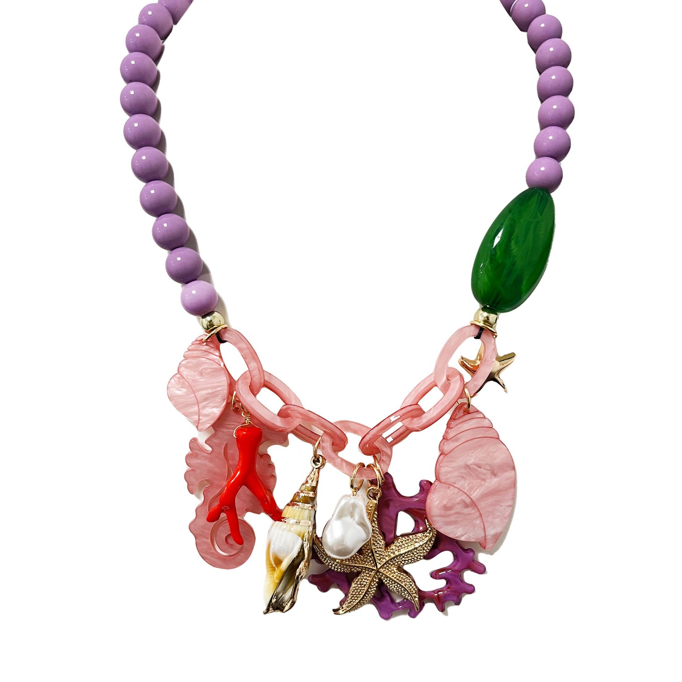 AMORINO SRL – Engroshandel Perlehalskæde – Akryl søstjerne halskæde - FT23160E7843