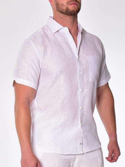 Men's Linen Button Down Shirt for wholesale by Azucar & Bohio