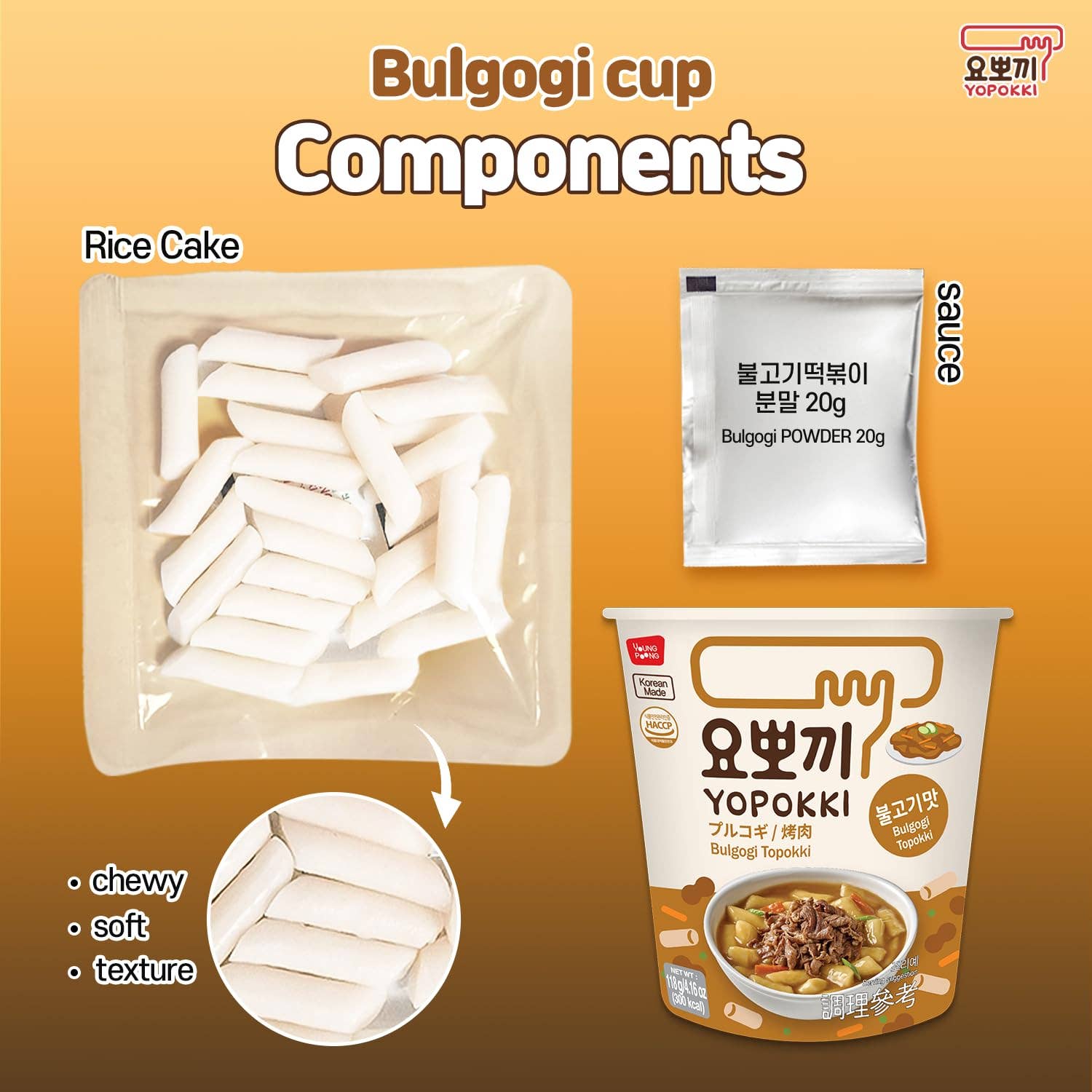 ROM AMERICA - Wholesale Ramen - Yopokki Instant Tteokbokki Cup Jjajang - 140g11