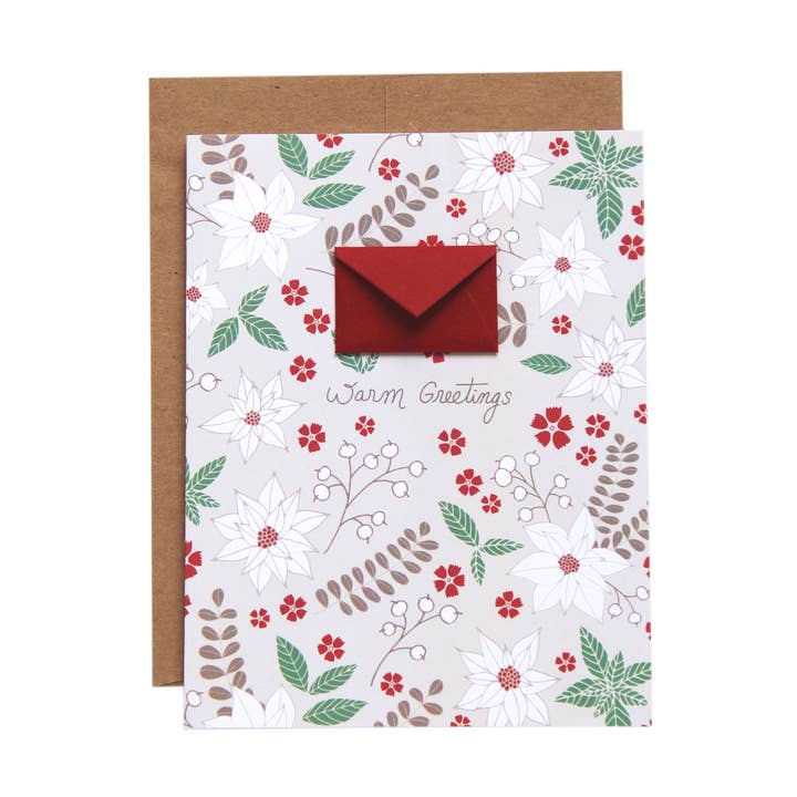 Ensemble de cartes de vœux Winter Blooms avec petite enveloppe pour la vente par Lemon Drop Papers, Inc.