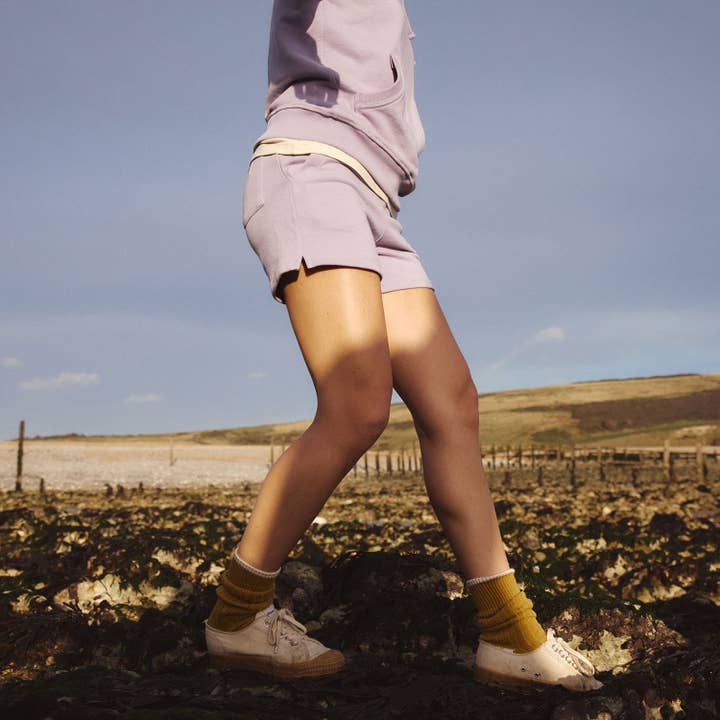 wisteria sunn organic cotton sweatshort for wholesale on Faire