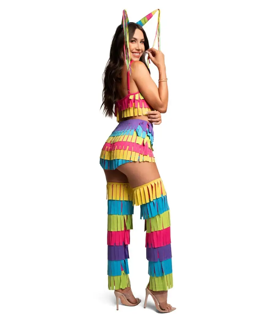 Tipsy Elves - Vente Déguisement – femme - Costume de piñata sexy - Ensemble de quatre pièces d'Halloween pour femme2