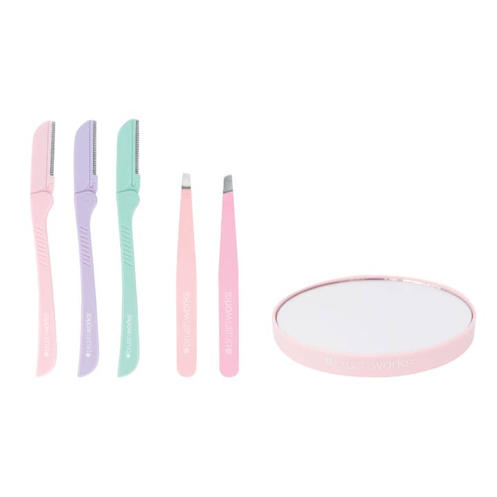 Soinvogue - Wholesale Eyebrow Razor/Shaper - Brushworks Brow Shaping Set1