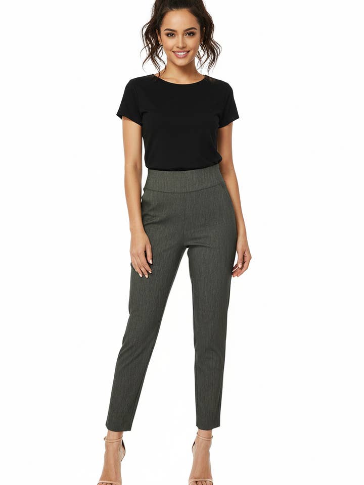 Krazy Larry P507 Pull on Pant - Olive Ash for wholesale by KRAZY LARRY