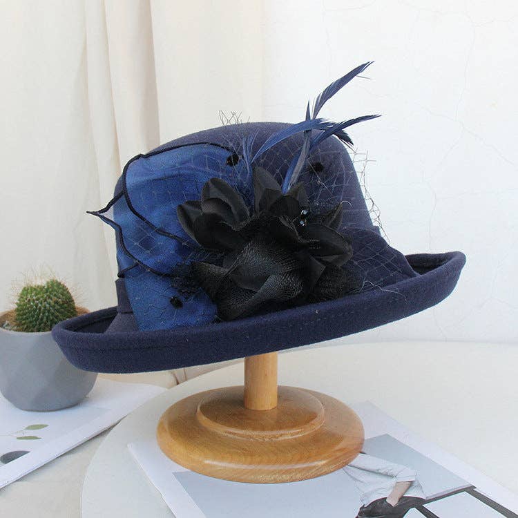 Ole - Wholesale Bolhoed - Dames - Veer Mesh Bolhoed Top Hat C00817