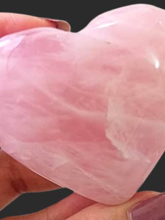 Rose Quartz Puffy-heart stone for wholesale by AmazeU