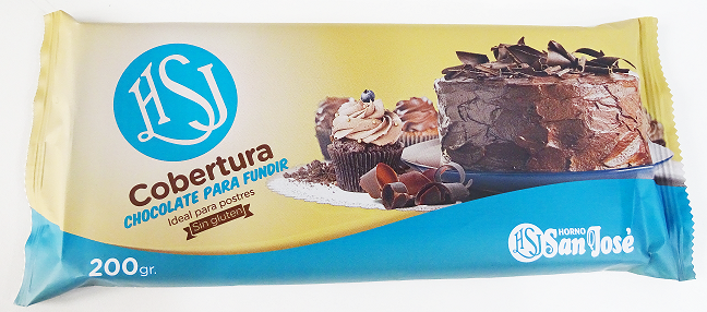 Horno San José - Wholesale Chocolate Bar - COBERTURA DE CHOCOLATE - Tableta 200 g0
