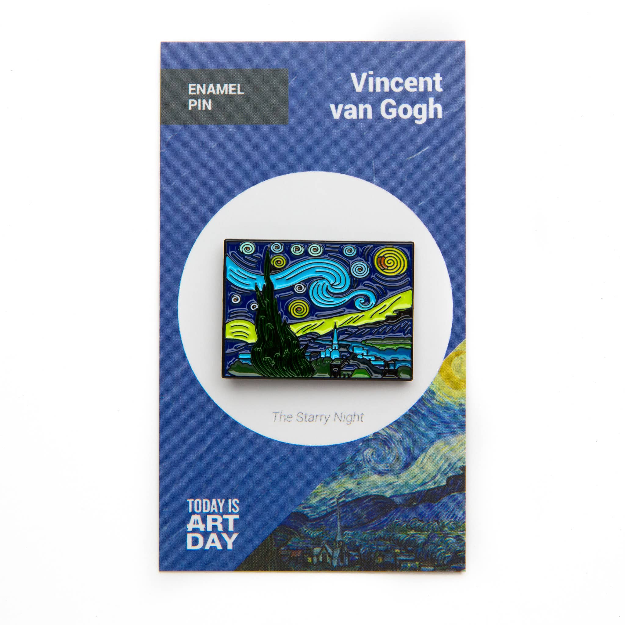 Today is Art Day - Wholesale Lapel Pin/Button - Pin - Starry Night - Van Gogh1