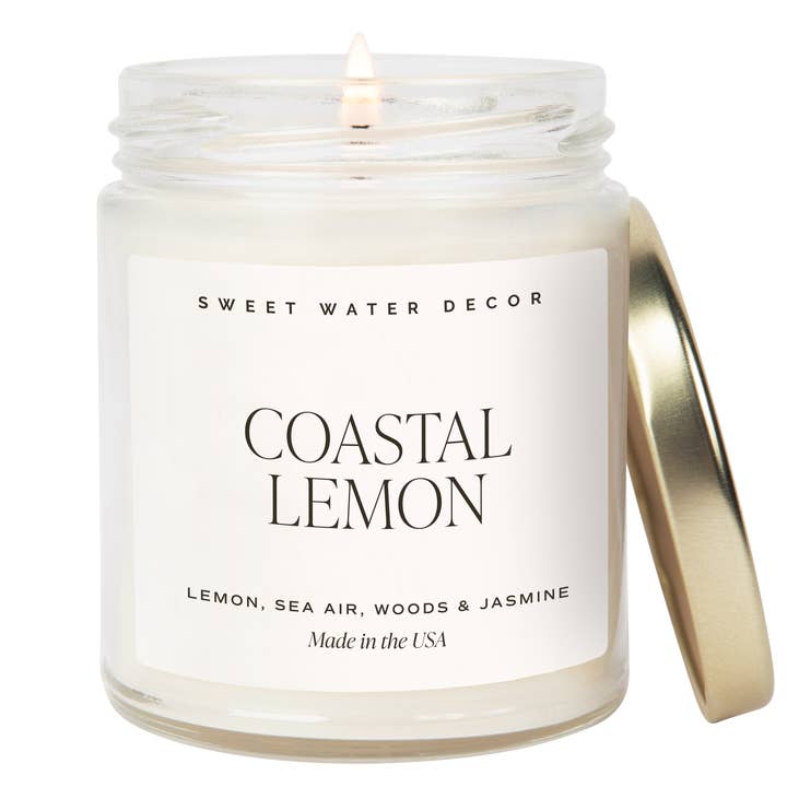 Coastal Lemon 9 oz Soy Candle - Home Decor & Gifts and other Purchase Wholesale fresh cut frasier. Free Returns & Net 60 Terms on Faire trending on Faire.