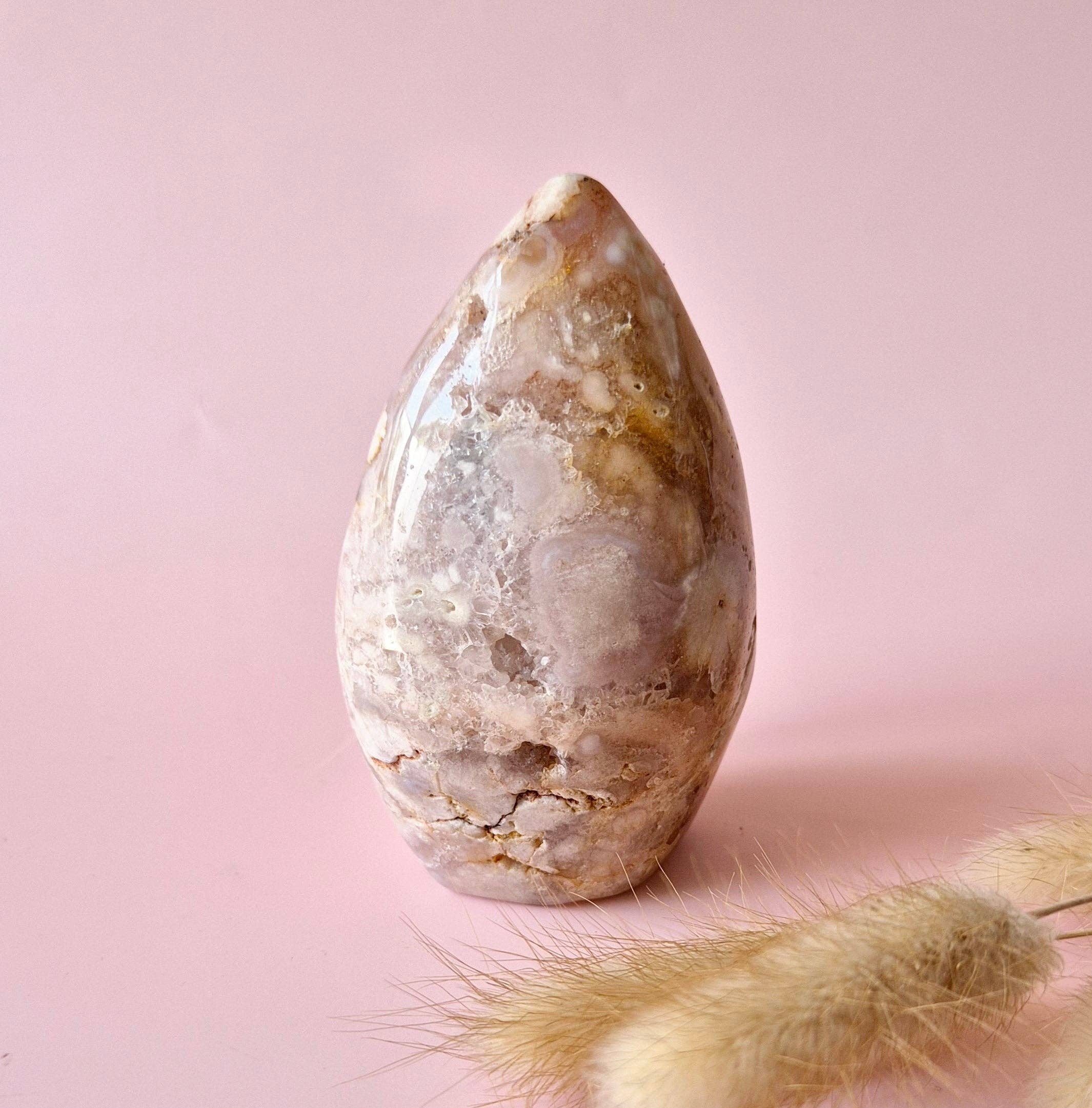 Moonlight Gemstones - Wholesale Spiritual Stone/Crystal - Druzy Pink Amethyst Freeforms & Flames – Magical Soft Energy9