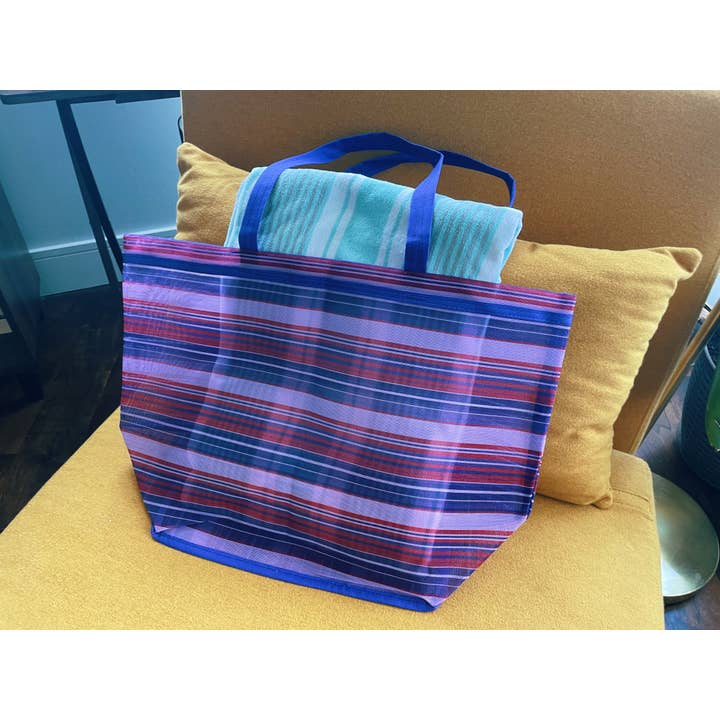 Pura Vida - Wholesale Strandtas - Strandtas Stoffen draagtas Plastic 15x20 inch7