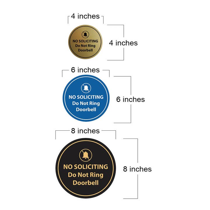Cirkel Ingen uppmaning Ring inte dörrklockan Vägg eller dörrskylt för wholesale av All Quality