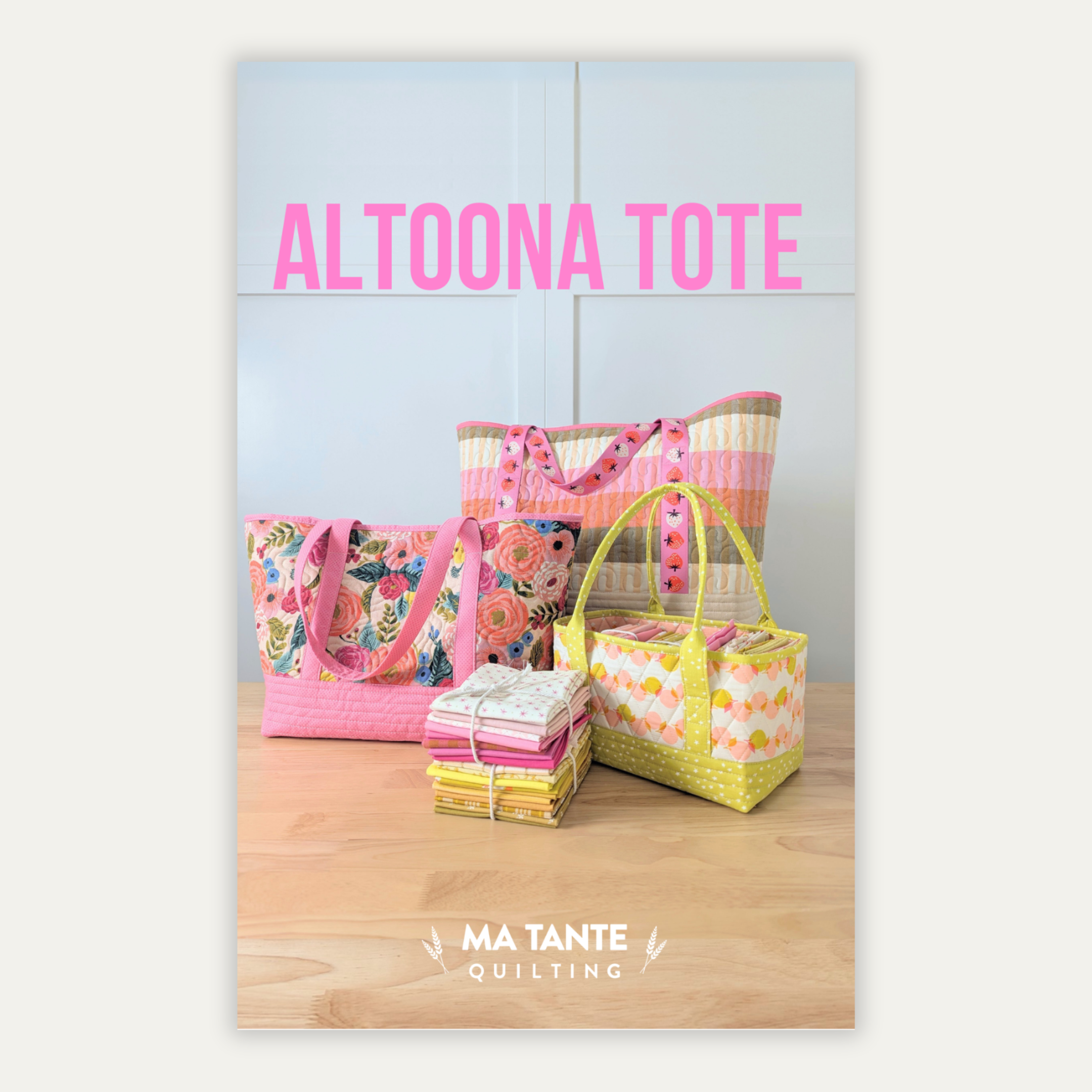 Ma Tante Quilting - Wholesale Craft Sewing Kit - Altoona Tote (Paper Pattern)0