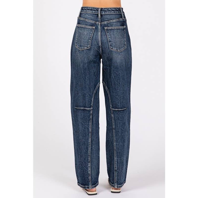 SOMBRIO JEANS DE CINTURA ALTA CONFORTÁVEIS COM DETALHES DE COSTURA para venda a revendedores na Faire9