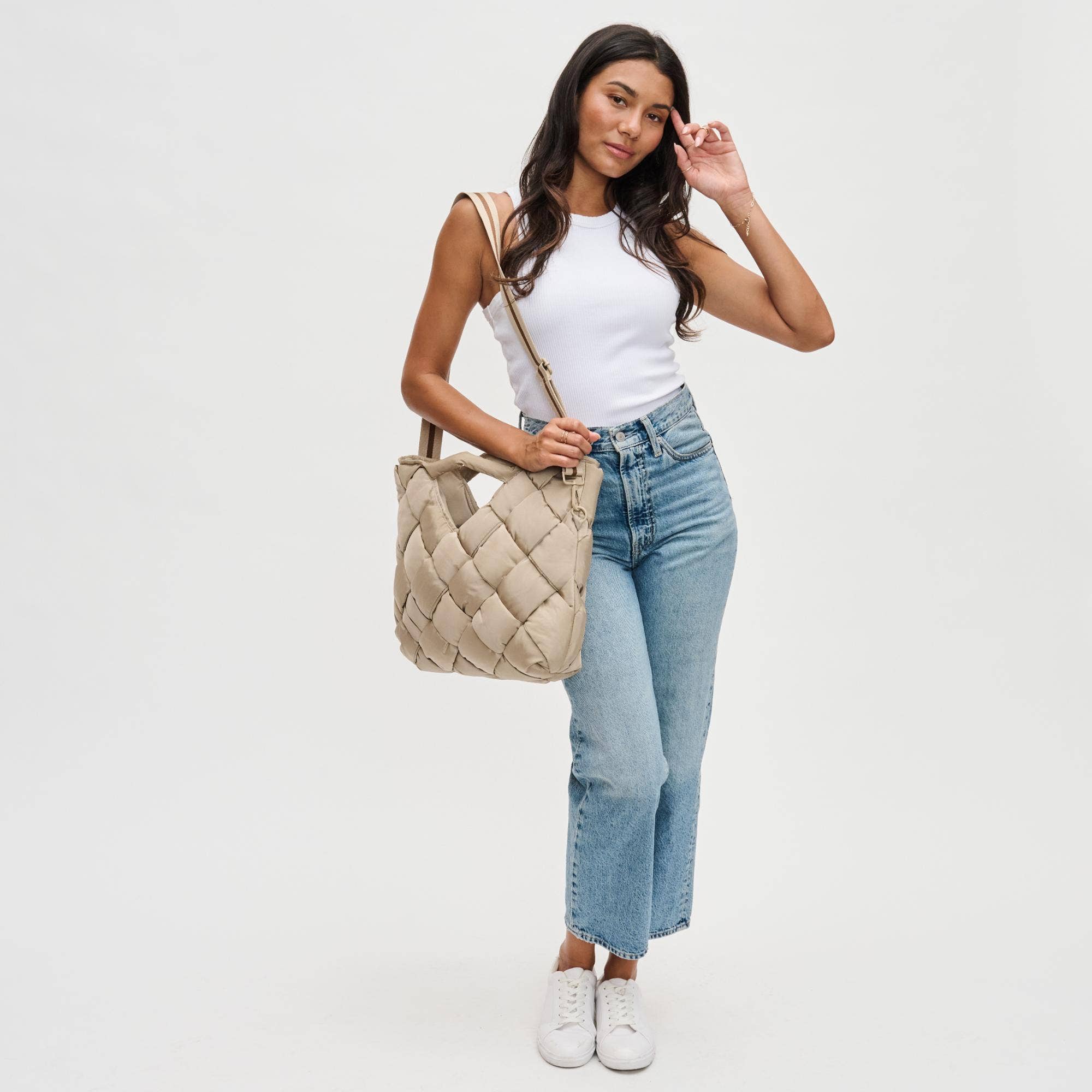 Sol and Selene - Wholesale Tote Bag - Women's - Revelation Woven Nylon Tote Crossbody12