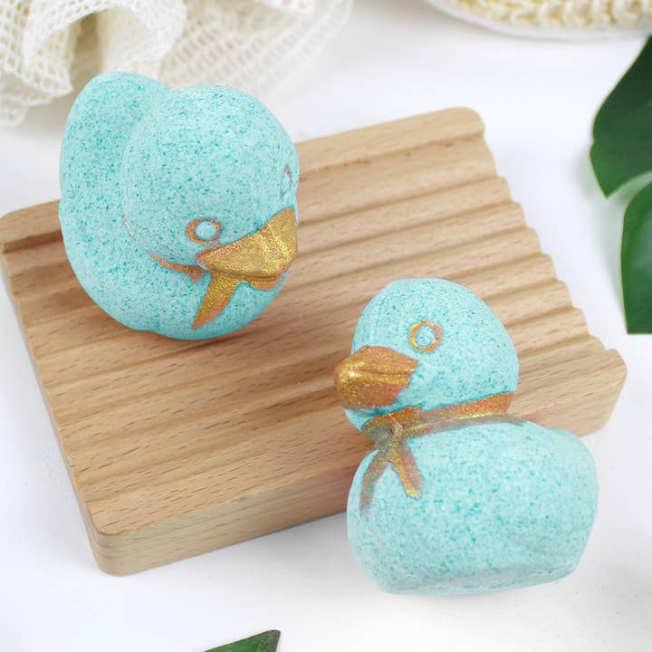Canard bath bomb 100 grams -Monoi scent for wholesale by FRENCH TENDANCE