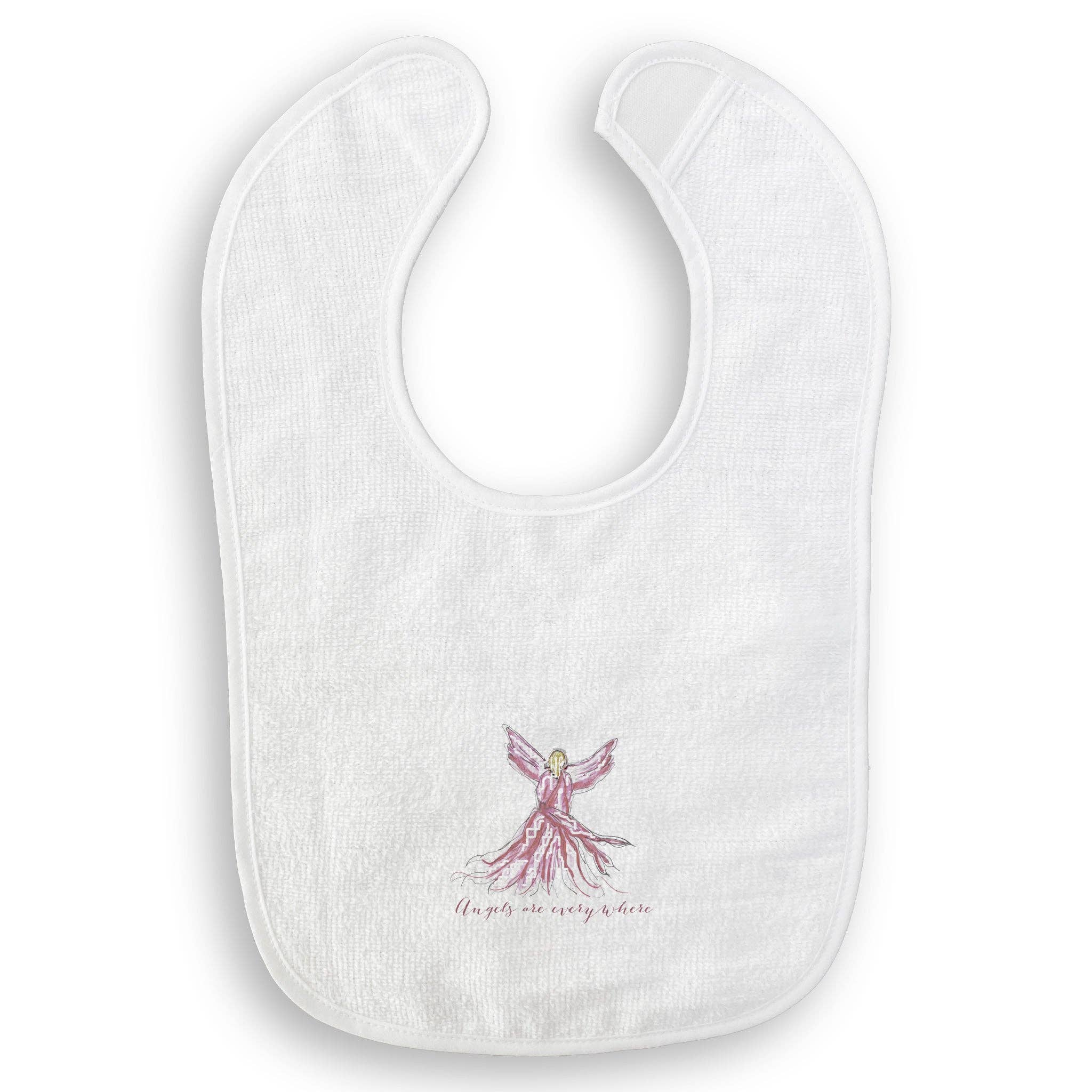 French Graffiti – Engroshandel Viskestykke – Pink Whispy Engel med Engle Er Overalt15