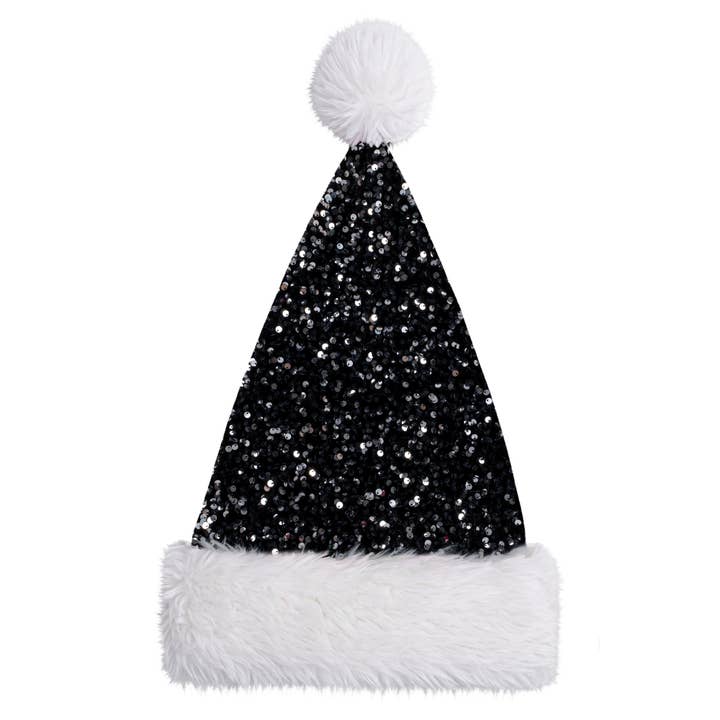 GEXWORLDWIDE - Wholesale Santa Hat - Shiny Christmas Hats Adult-Sized Festive Accessories3