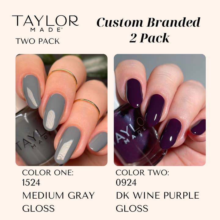 Taylor Made Polish - Vendita all'ingrosso Smalto per unghie - Smalto per unghie personalizzato: confezione da 2 a lunga tenuta + vegano + non tossico205