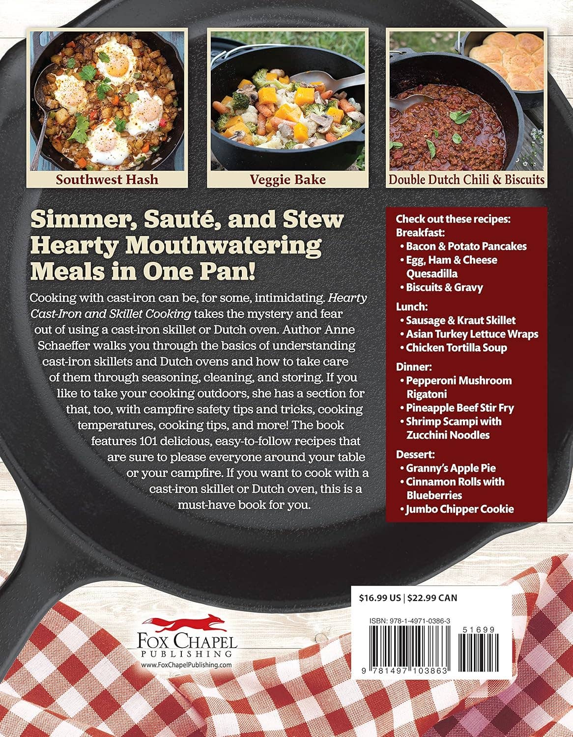 Fox Chapel Publishing - Wholesale Cookbooks & Food - Hearty Cast-Iron and Skillet Cooking1