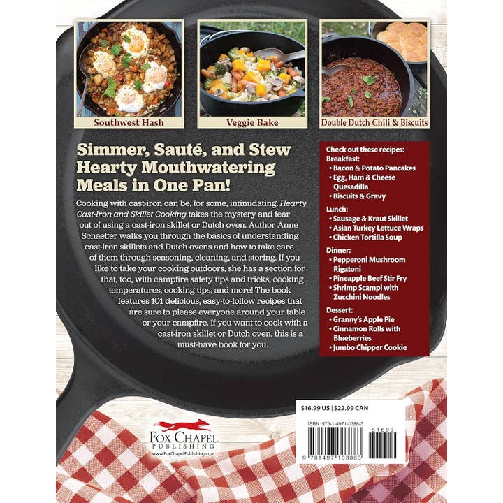 Fox Chapel Publishing - Wholesale Cookbooks & Food - Hearty Cast-Iron and Skillet Cooking1
