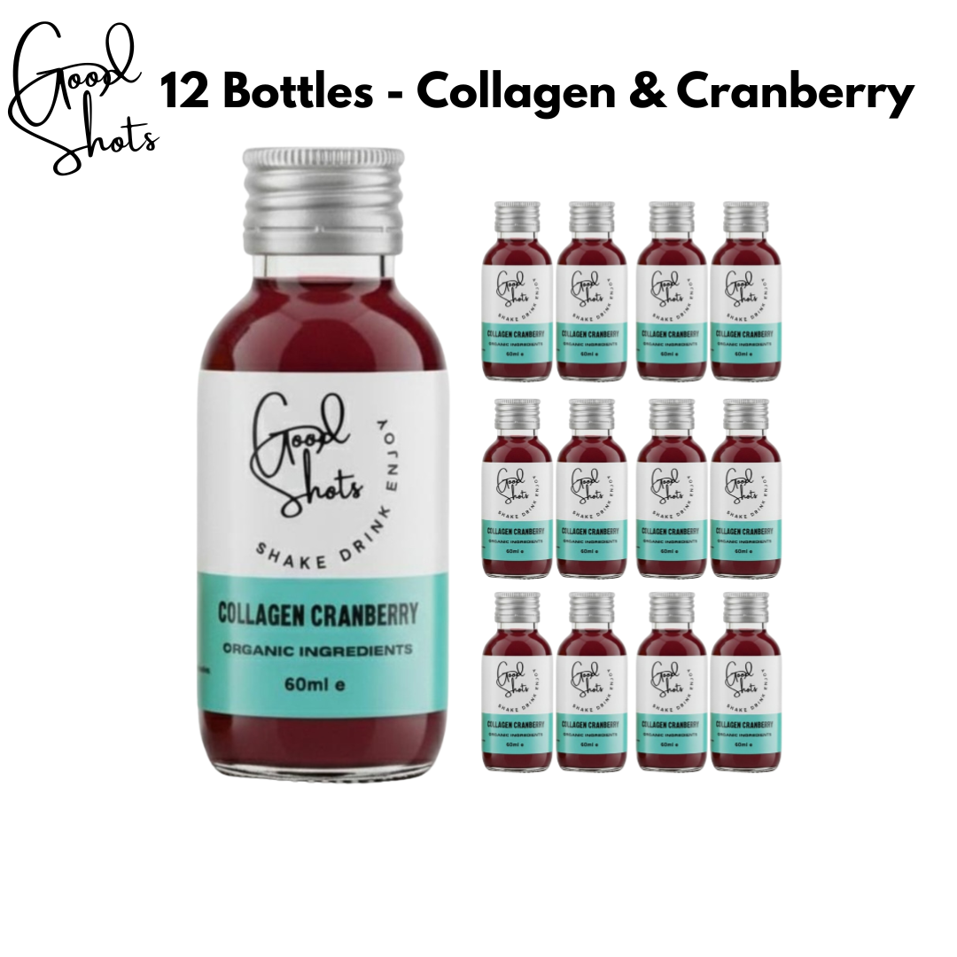 Good Shots – Sumo/tónico de bem-estar por atacado – Good Shots Caixa com 12 Shots Funcionais de Colágeno Marinho e Cranberry3