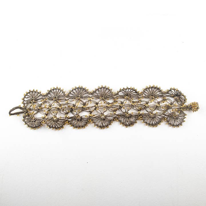 Silk Wool and Bijoux - Wholesale Woven/Braided Bracelet - "Ihlara" silk Hand-crocheted Bracelet9