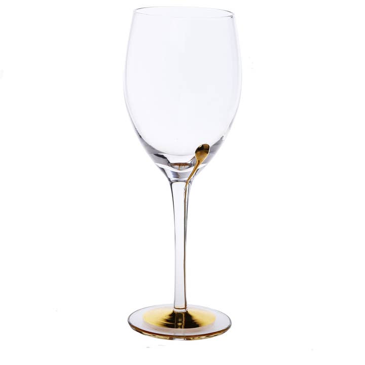 Water Glasses with Gold Reflection Set of 6 for wholesale by CLASSIC TOUCH DECOR INC.