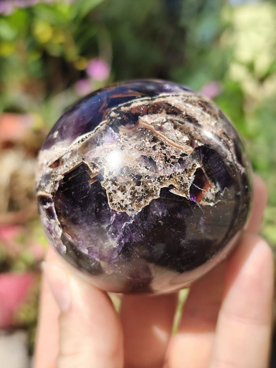 jiomind – wholesale Spiritual stone/crystal – Super 7 Quartz Crystal Sphere, Melody Stone, Sacred 7 Sphere3