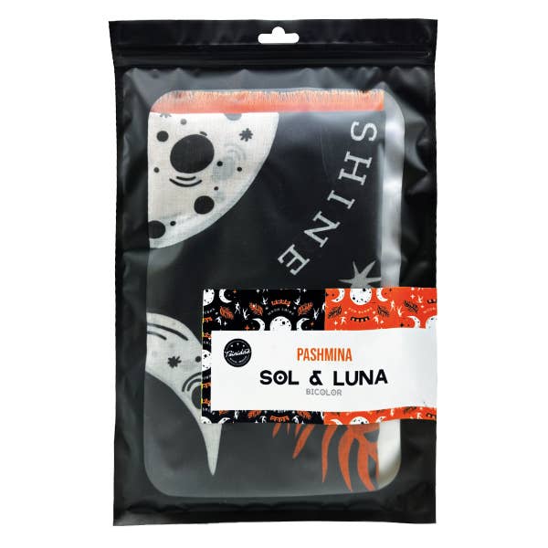 trinidad - Wholesale Handkerchief - Unisex - PASHMINA SUN MOON BICOLOR 180X60 CM.