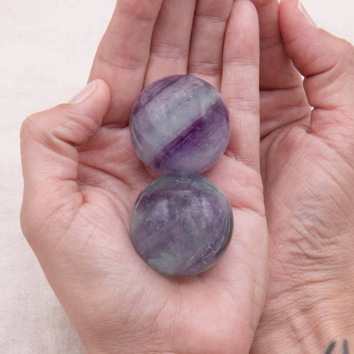 Tiny Rituals - Wholesale Spiritual Stone/Crystal - Rare Rainbow Fluorite Spheres - AAA Premium Quality131