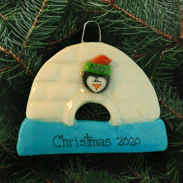 Penguin Family Ornament for wholesale by Dough Delights, Inc