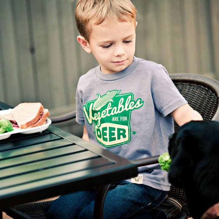 Carstens, Inc. - Wholesale Screen Printed T-Shirt - Kids - Vegetables Are For Deer T-Shirt1