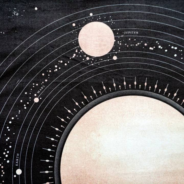 Hidden Crystal Tarot - Vente Cartes de tarot - Tissu de tarot du système solaire7