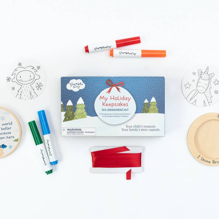 DIY Holiday Keepsake Ornament Art Kit for wholesale by Slumberkins Inc.